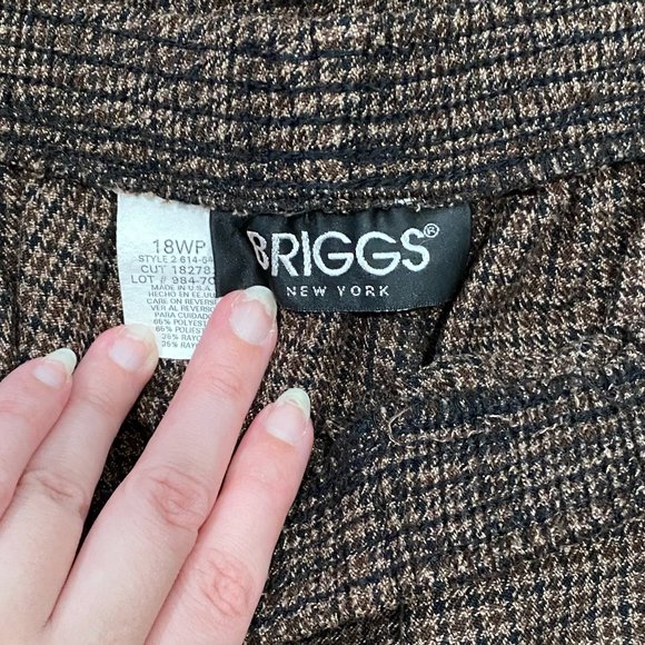 VINTAGE BRIGGS || HOUNDSTOOTH TROUSERS - Picture 2 of 3